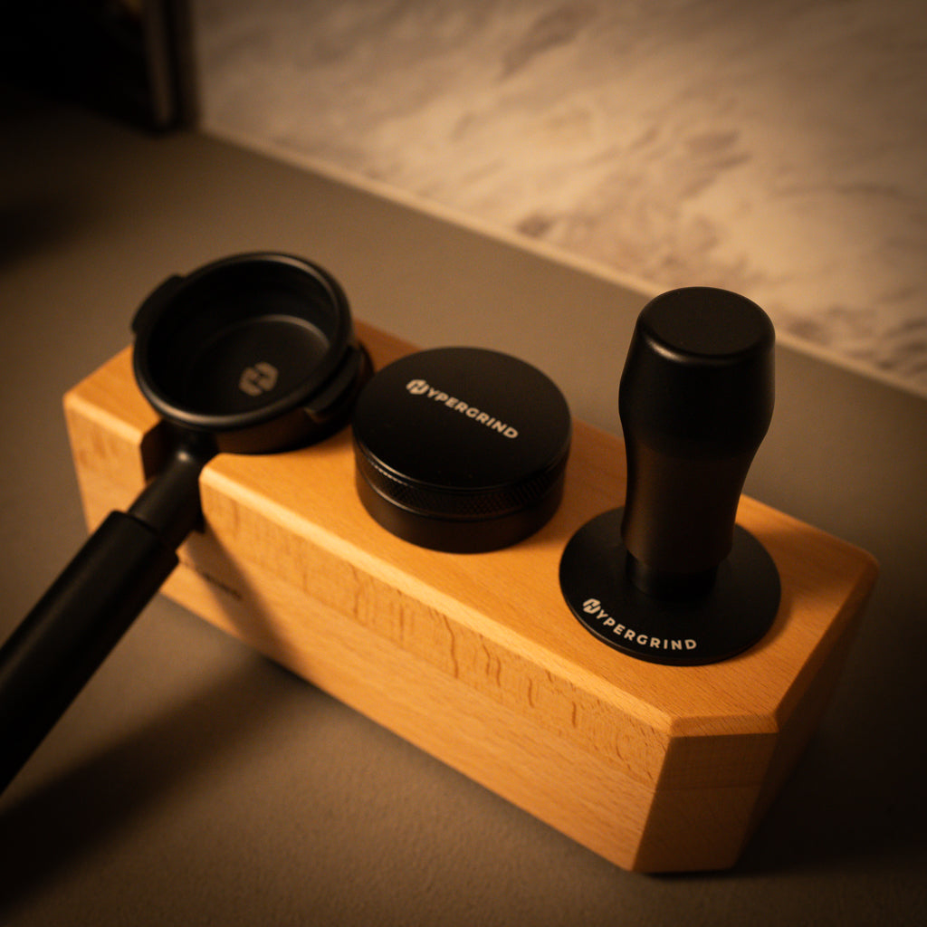 Hypergrind Beechwood & Black Barista Kit (KitchenAid 58mm)