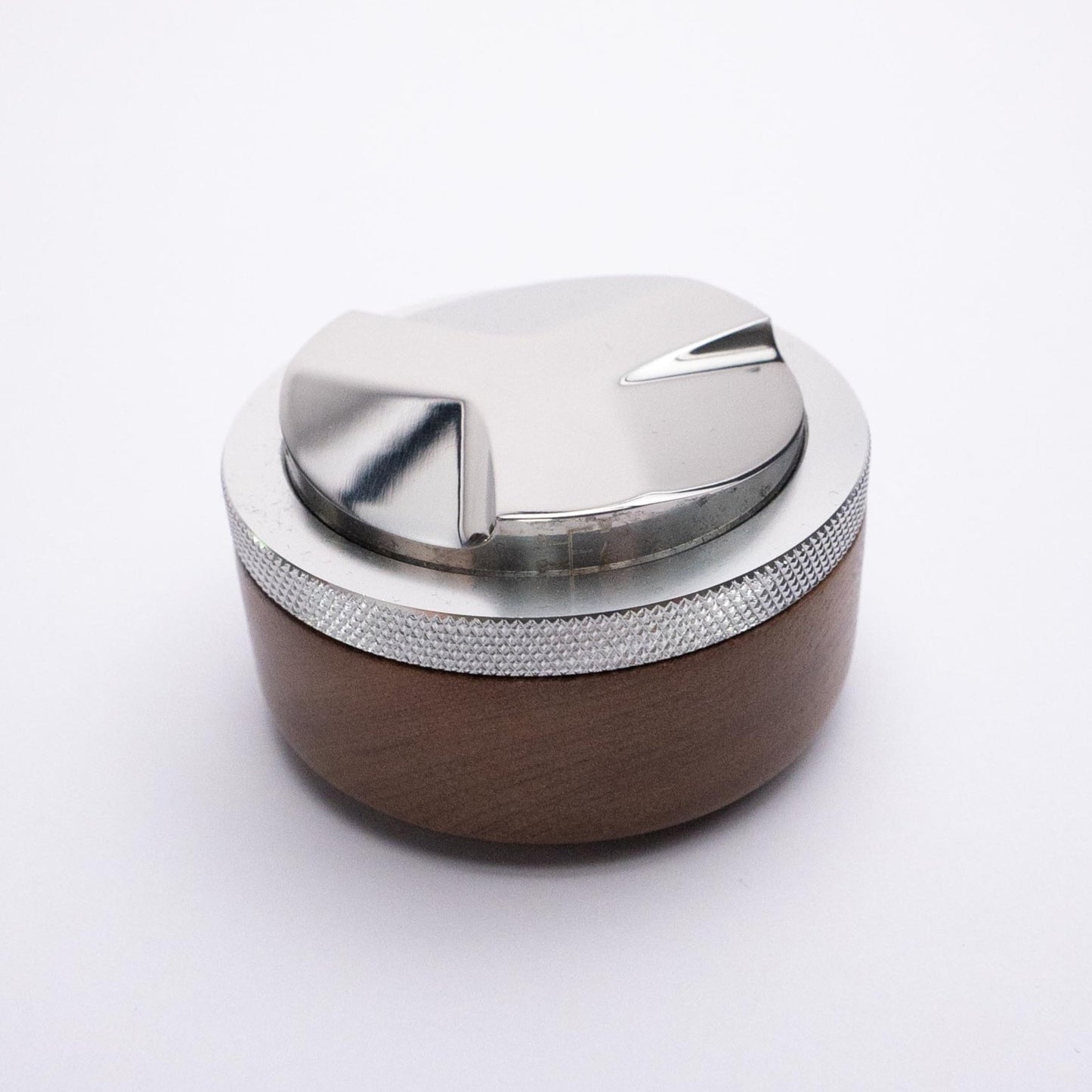 Coffee Distributor Tool Walnut/Stainless