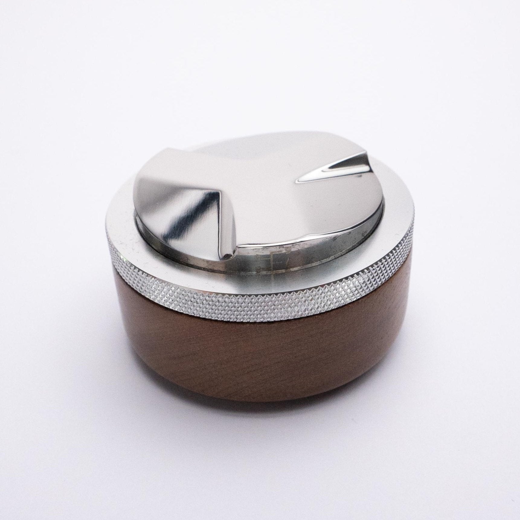 Coffee Distributor Tool Walnut/Stainless