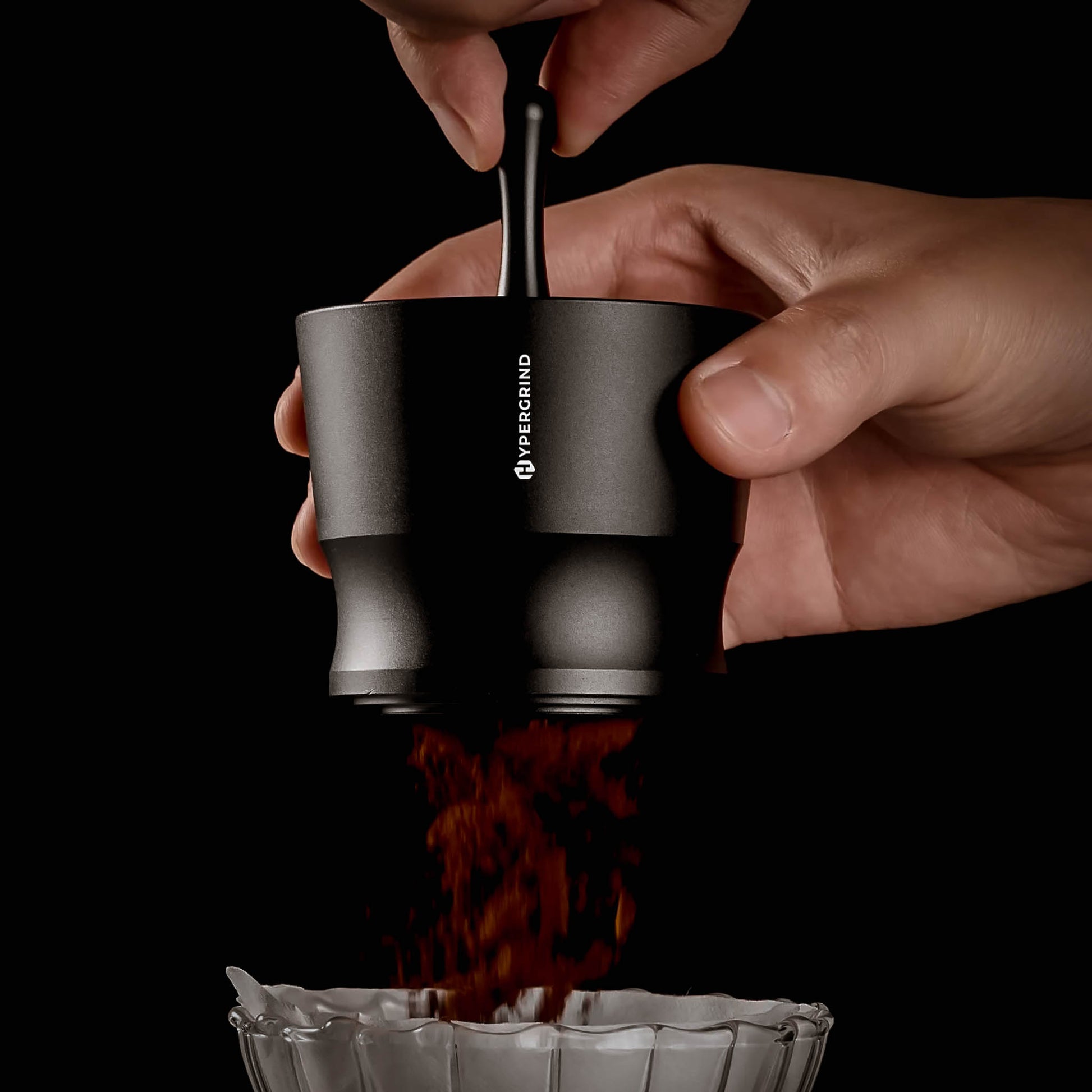 Universal Dosing Funnel Cup dropping coffee grinds 